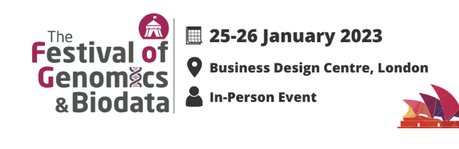 The festival of genomics and biodata, 25-26 January 2023, Business Design Center, London, In person Event